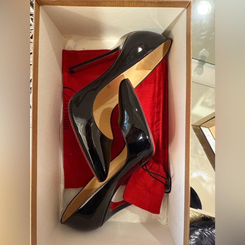 Christian Louboutin Shiny Black Heels